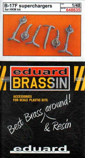 EDU648635 1:48 Eduard Brassin B-17F Flying Fortress Superchargers (HKM kit)