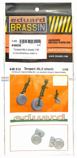 EDU648636 1:48 Eduard Brassin Tempest Mk.II Wheels Set (EDU/SPH kit)
