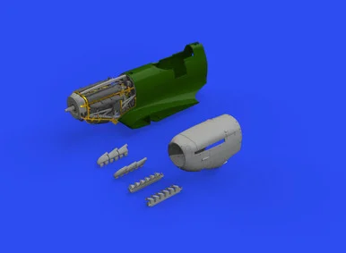 1/48 Eduard Spitfire Mk V Engine for EDU (PE & Resin)