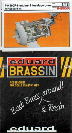 EDU648650 1:48 Eduard Brassin Fw190F-8 Engine & Fuselage Guns Set (EDU kit)