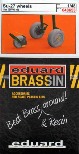 EDU648653 1:48 Eduard Brassin Su-27 Flanker Wheels (GWH kit)