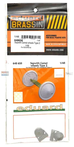 EDU648658 1:48 Eduard Brassin Sopwith Camel Type 2 Wheels (EDU kit)
