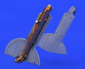1/48 Eduard Spitfire Mk Vc Undercarriage Legs for EDU (Bronze & Resin)