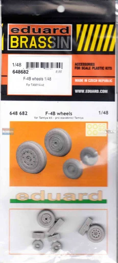EDU648682 1:48 Eduard Brassin F-4B Phantom II Wheels (EDU kit)