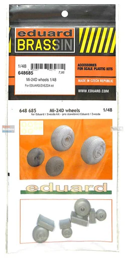 EDU648685 1:48 Eduard Brassin Mi-24D Hind Wheels (EDU/ZVE kit)