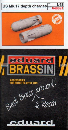 EDU648691 1:48 Eduard Brassin Print - US Mk.17 Depth Charges Set