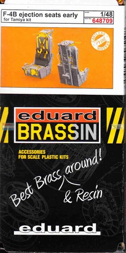 EDU648709 1:48 Eduard Brassin Print F-4B Phantom II Early Ejection Seat Set (TAM kit)