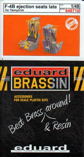 EDU648710 1:48 Eduard Brassin Print F-4B Phantom II Late Ejection Seat Set (TAM kit)