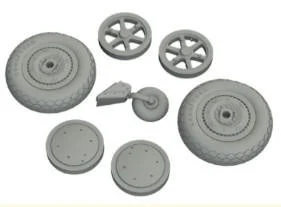 1/48 Eduard SBD5 Wheels for ATE & RMG (Resin)