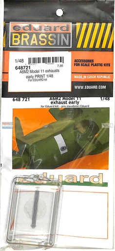 EDU648721 1:48 Eduard Brassin Print - A6M2 Model 11 Zero Early Exhausts (EDU kit)