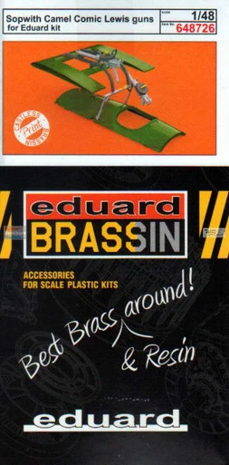 EDU648726 1:48 Eduard Brassin Print - Sopwith Camel Comic Lewis Guns (EDU kit)