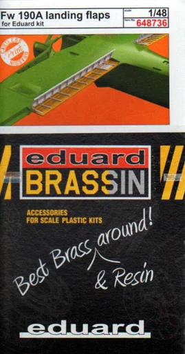 EDU648736 1:48 Eduard Brassin Print - Fw190A Landing Flaps (EDU kit)
