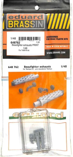 EDU648762 1:48 Eduard Brassin Print - Beaufighter Exhausts (TAM kit)