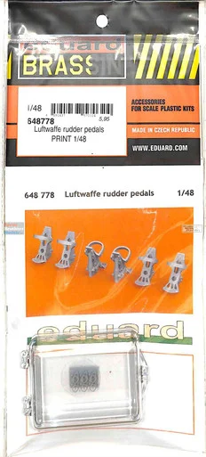EDU648778 1:48 Eduard Brassin Print - Luftwaffe Rudder Pedals
