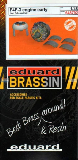 EDU648792 1:48 Eduard Brassin Print - F4F-3 Wildcat Early Engine Set (EDU kit)
