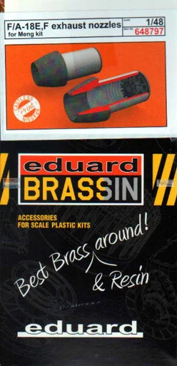 EDU648797 1:48 Eduard Brassin Print - F-18E F-18F Super Hornet Exhaust Nozzles (MNG kit)