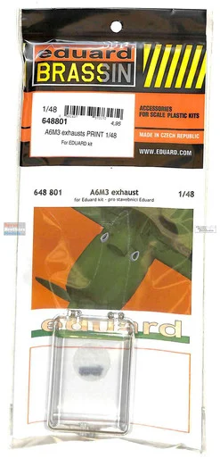 EDU648801 1:48 Eduard Brassin Print - A6M3 Zero Exhaust Set (EDU kit)