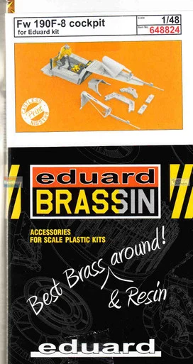 EDU648824 1:48 Eduard Brassin PRINT - Fw190F-8 Cockpit Set (EDU kit)