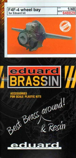 EDU648829 1:48 Eduard Brassin Print - F4F-4 Wildcat Wheel Bay Set (EDU kit)