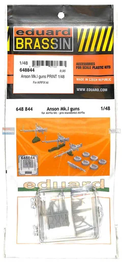 EDU648844 1:48 Eduard Brassin PRINT - Anson Mk.I Guns (AFX kit)