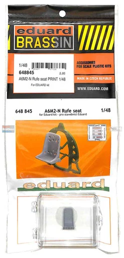 EDU648845 1:48 Eduard Brassin PRINT - A6M2-N Rufe Seat (EDU kit)