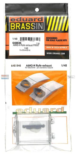 EDU648846 1:48 Eduard Brassin PRINT - A6M2-N Rufe Exhaust (EDU kit)