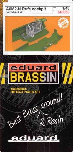 EDU648850 1:48 Eduard Brassin PRINT - A6M2-N Rufe Cockpit Set (EDU kit)