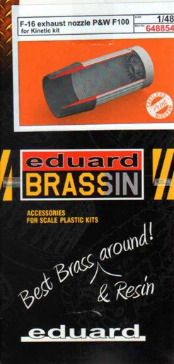 EDU648854 1:48 Eduard Brassin PRINT - F-16 Falcon P&W F100 Exhaust Nozzle (KIN kit)