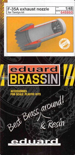 EDU648860 1:48 Eduard Brassin PRINT - F-35A Lightning II Exhaust Nozzle (TAM kit)