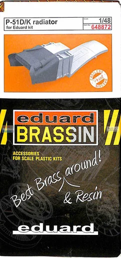 EDU648872 1:48 Eduard Brassin PRINT - P-51D P-51K Mustang Radiator (EDU kit)