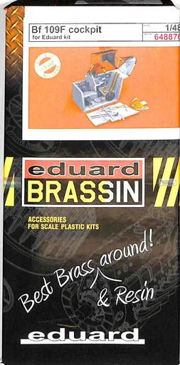 EDU648876 1:48 Eduard Brassin PRINT - Bf109F Cockpit (EDU kit)