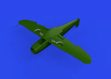1/48 Eduard Brassin Bf 109F wheel bays rounded Print for Eduard