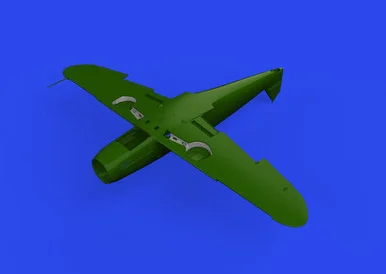 1/48 Eduard Brassin Bf 109F wheel bays angular Print for Eduard