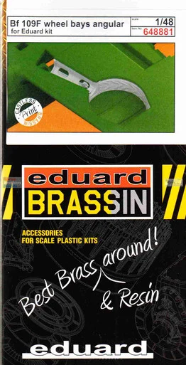 EDU648881 1:48 Eduard Brassin PRINT - Bf109F Wheel Bays Angular (EDU kit)