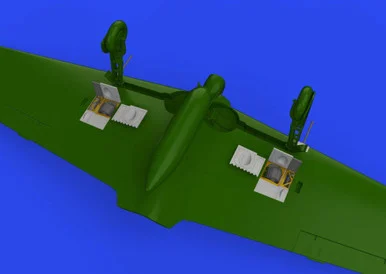 1/48 Eduard A6M3 gun bays long barrel PRINT