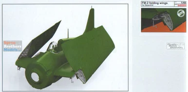 EDU648889 1:48 Eduard Brassin Print - FM-2 Wildcat Folding Wings Set (EDU kit)