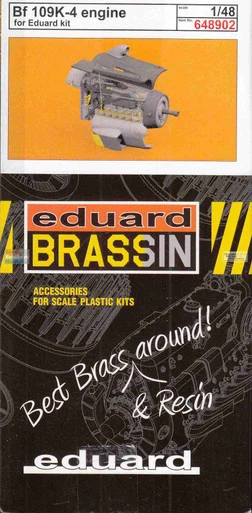 EDU648902 1:48 Eduard Brassin - Bf109K-4 Engine (EDU kit)