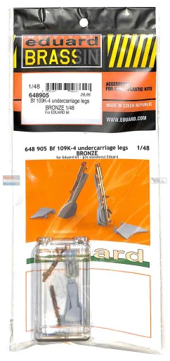 EDU648905 1:48 Eduard Brassin - Bf109K-4 Undercarriage Legs [bronze] (EDU kit)