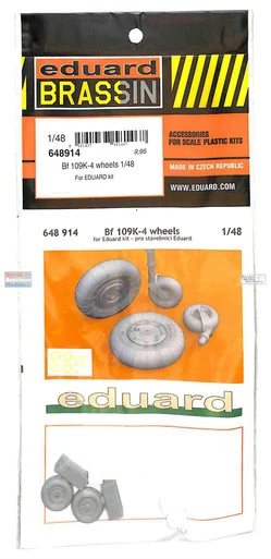 EDU648914 1:48 Eduard Brassin - Bf109K-4 Wheels (EDU kit)