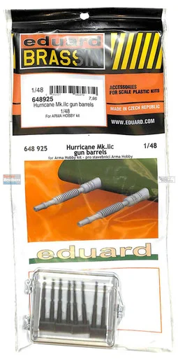 EDU648925 1:48 Eduard Brassin Print - Hurricane Mk.IIc Gun Barrels (ARM kit)