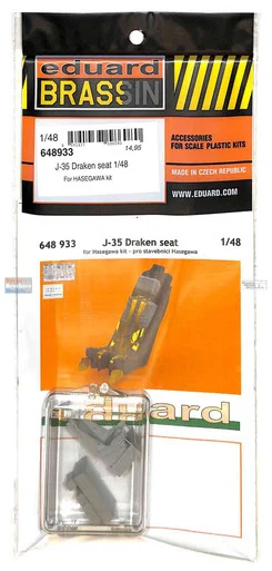 EDU648933 1:48 Eduard Brassin Print - J35 Draken Seat (HAS kit)