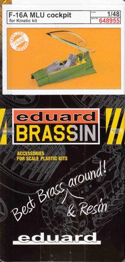 EDU648955 1:48 Eduard Brassin Print - F-16A MLU Falcon Cockpit (KIN kit)
