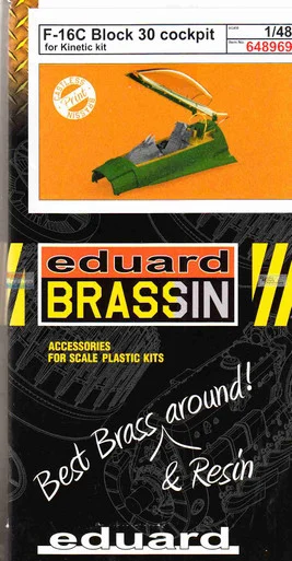 EDU648969 1:48 Eduard Brassin Print - F-16C Block 30 Falcon Cockpit (KIN kit)