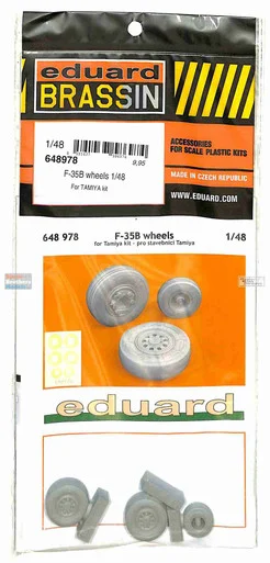 EDU648978 1:48 Eduard Brassin - F-35B Lightning II Wheels (TAM kit)