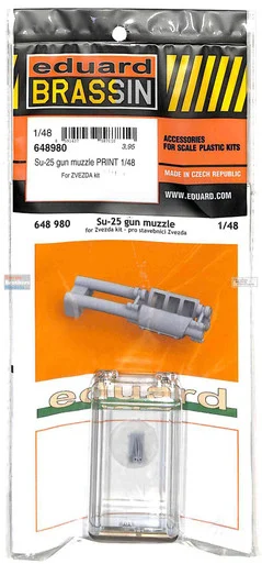 EDU648980 1:48 Eduard Brassin Print - Su-25 Frogfoot Gun Muzzle (ZVE kit)