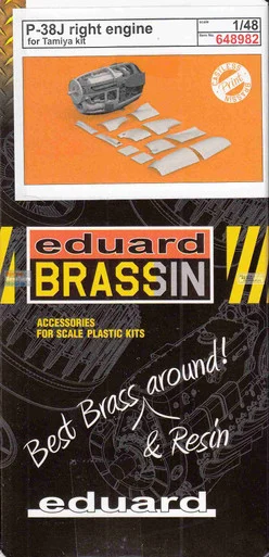 EDU648982 1:48 Eduard Brassin Print - P-38J Lightning Right Engine (TAM kit)