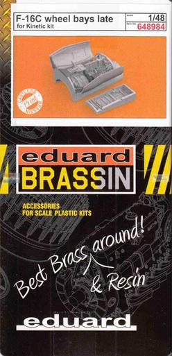 EDU648984 1:48 Eduard Brassin - F-16C Falcon Wheel Bays Late (KIN kit)