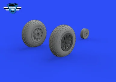 1/48 Eduard P-51B/C wheels oval tread 1/48