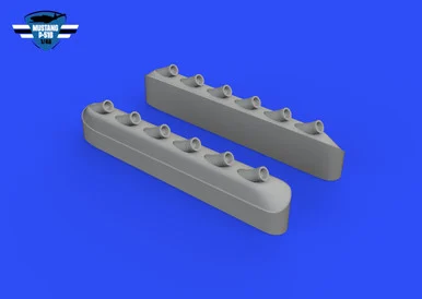 1/48 Eduard P-51B/C exhaust stacks w/fairing 1/48