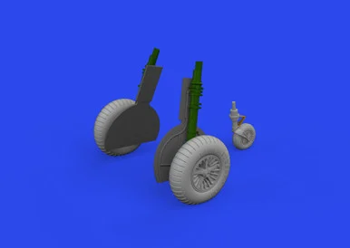 1/48 Eduard Bf 108 wheels spoked Brassin